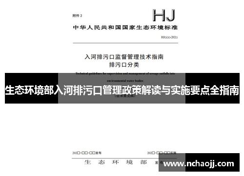 生态环境部入河排污口管理政策解读与实施要点全指南